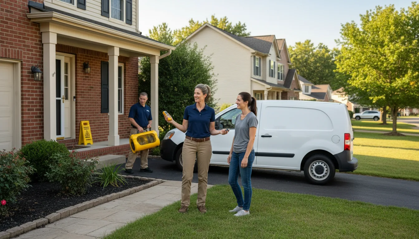 Residential water damage restoration in Cave Creek, AZ
